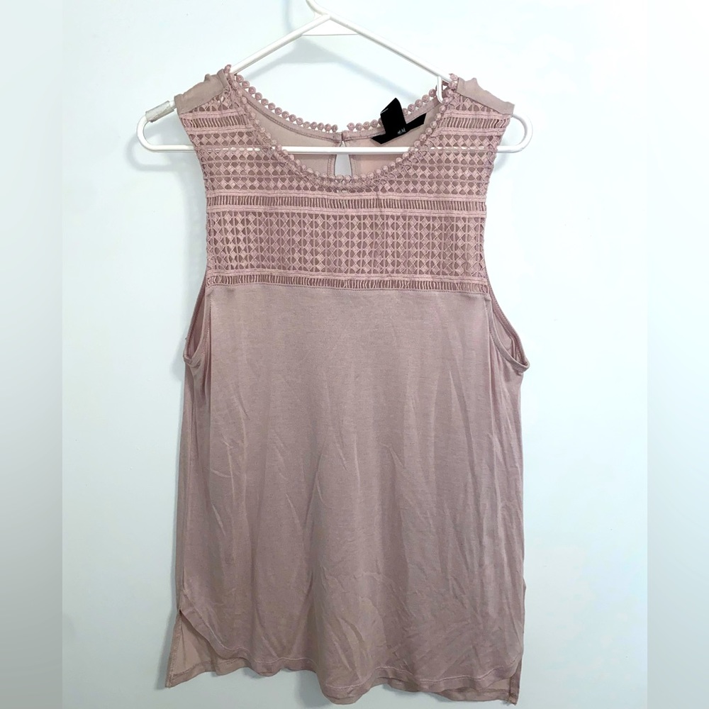 H&M stylish detailed tank top cami top